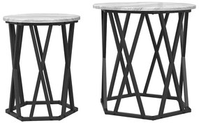 Mesas de Apoio vidaXL 2 pcs Cinza Sonoma Madeira Engenharia