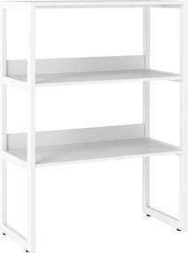 Estante de Secretária, 64 x 33 x 90 cm, 3 Níveis, Branco