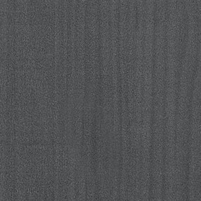Mesa de centro 110x50x33,5 cm madeira de pinho maciça cinzento