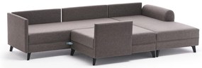 Sofá-Cama de Canto Belen – Castanho – 300x78x202 cm