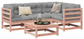 vidaXL 5 pcs conj. sofás jardim madeira abeto-de-douglas