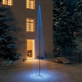 Árvore de Natal em cone c/ 752 luzes LED 160x500 cm azul