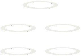 Vasos Brancos Branco Plástico Grande Vaso Branco Redondo