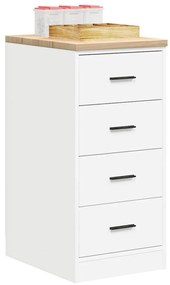 Armário de arrumação de garagem Branco 40x51x85 cm