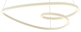 Candeeiro suspenso escandinavo bege 72cm incl. LED regulável em 3 níveis - Circuit Escandinavo