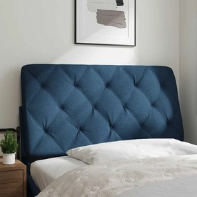 Almofadão de cabeceira 100 cm tecido azul
