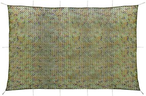 vidaXL Rede de camuflagem com saco de transporte, 4 x 6 m