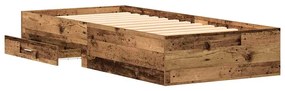 Estrutura de Cama vidaXL Madeira Velha 90x190 cm Madeira Derivada