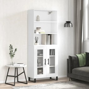 vidaXL Armário alto 69,5x34x180 cm derivados de madeira branco