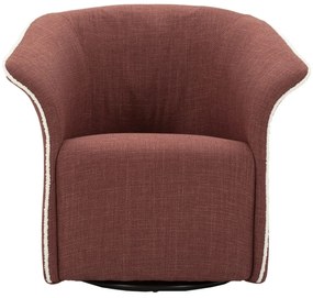 POLTRONA GIRATÓRIA 83,5x66x80 CM (ALTURA DO ASSENTO CM 42) BORDÔ