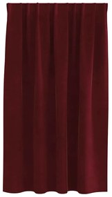 Cortinas Blackout vidaXL com fita superior 2 pcs Bordô Veludo