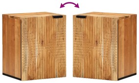 Armário de Banheiro vidaXL Castanho, preto