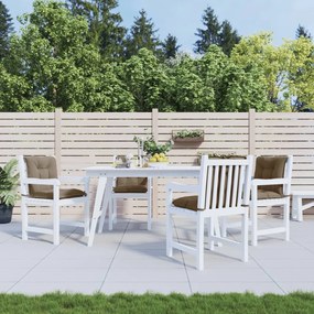 vidaXL Almofadões lombares p/ cadeiras jardim 4pcs tecido cinza-acast.