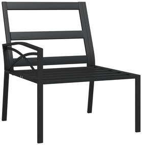 Cadeiras de jardim c/ almofadões cor areia 2 pcs 62x75x79cm aço