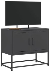 Móvel de TV 68,5x39x60,5 cm aço preto