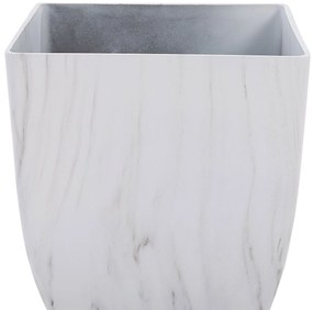 Vaso para plantas efeito de mármore 28 x 28 x 34 cm MIRO Beliani