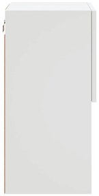 Móvel de TV c/ luzes LED 30,5x30x60 cm branco