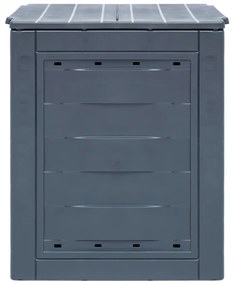Compostores de jardim 2 pcs 60x60x73 cm 520 L cinzento