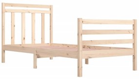 Estrutura de cama 100x200 cm madeira maciço
