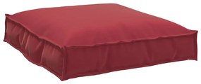 vidaXL <strong>Cushion de Palete para Assento</strong> Vermelho Vinho 70x70x12 cm. Tecido Oxford.