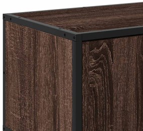 Móvel TV 160x35x41 cm derivados madeira/metal carvalho castanho