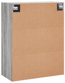 Armário de parede 69,5x34x90 cm cinzento sonoma