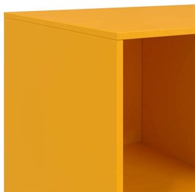 Aparador 99x39x73 cm aço amarelo mostarda