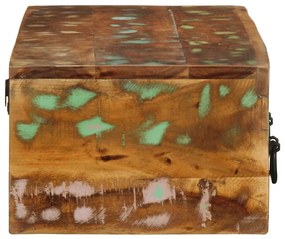 Armário de TV para parede 100x30x19cm madeira recuperada maciça