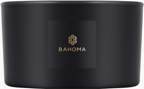 Vela perfumada artesanal com três pavios Oakley (baunilha preta)