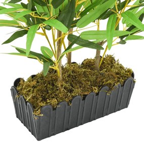 Árvore de bambu artificial 500 folhas 80 cm verde