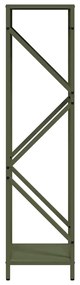 Suporte para lenha aço laminado a frio verde azeitona