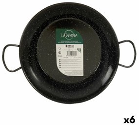 Frigideira de Paella ø 24 cm Aço Esmaltado (6 Unidades)