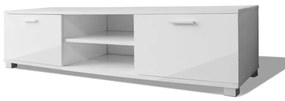 Móvel de TV Arcos Branco Brilhante - 140cm - Design Moderno