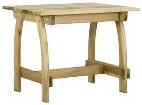 Mesa de jardim 110x74x75 cm madeira de pinho impregnada