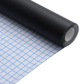 Autocolantes para móveis 90x500 cm PVC preto mate