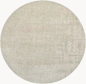 Tapete redondo jacquard com relevo Baobab