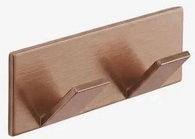 Cabide Adesivo Para Casa De Banho Em Aço Inoxidável Jalter Ouro Rosa Escovado - Sklum