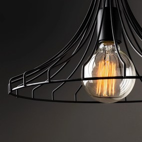 Candeeiro Mezopotamya – Preto – 37 cm de diâmetro, 126 cm de altura