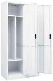 Roupeiro 80x50x180 cm aço branco