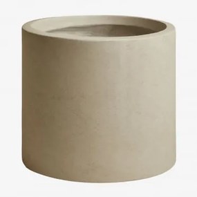Vaso De Flores Exterior Em Cimento Aurevi Ø45 Cm & Castanho Areia - Sklum