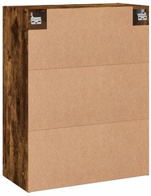 Armário de parede 69,5x34x90 cm deriv. madeira carvalho fumado