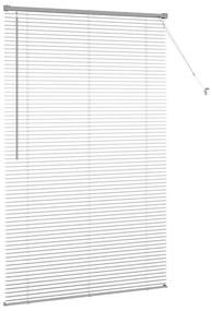 Persiana de Janela com cortinas Outros Manual Prata 80 x 130 cm Alumín