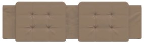 Almofadão de cabeceira 180 cm couro artificial cappuccino