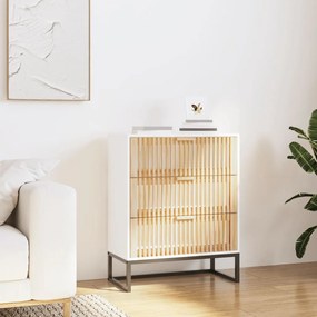 vidaXL Aparador 60x30x75 cm derivados de madeira branco