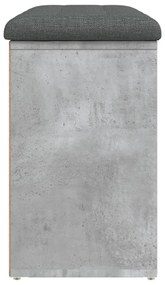 Banco sapateira 82x32x50 cm derivados madeira cinzento cimento