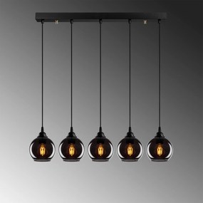 Candeeiro Suspenso Smoked – Fume – 85 x 85 cm
