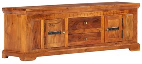 Móvel de TV 119x30x40 cm madeira de acácia maciça