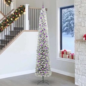 vidaXL Árvore de Natal Artificial Verde 270 cm PVC e Aço e Plástico