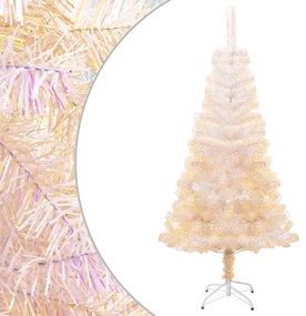 Árvore Natal artificial + pontas iridescentes 150 cm PVC branco