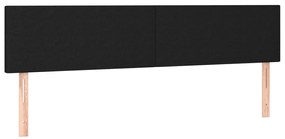 Cama boxspring com colchão 120x190 cm tecido preto